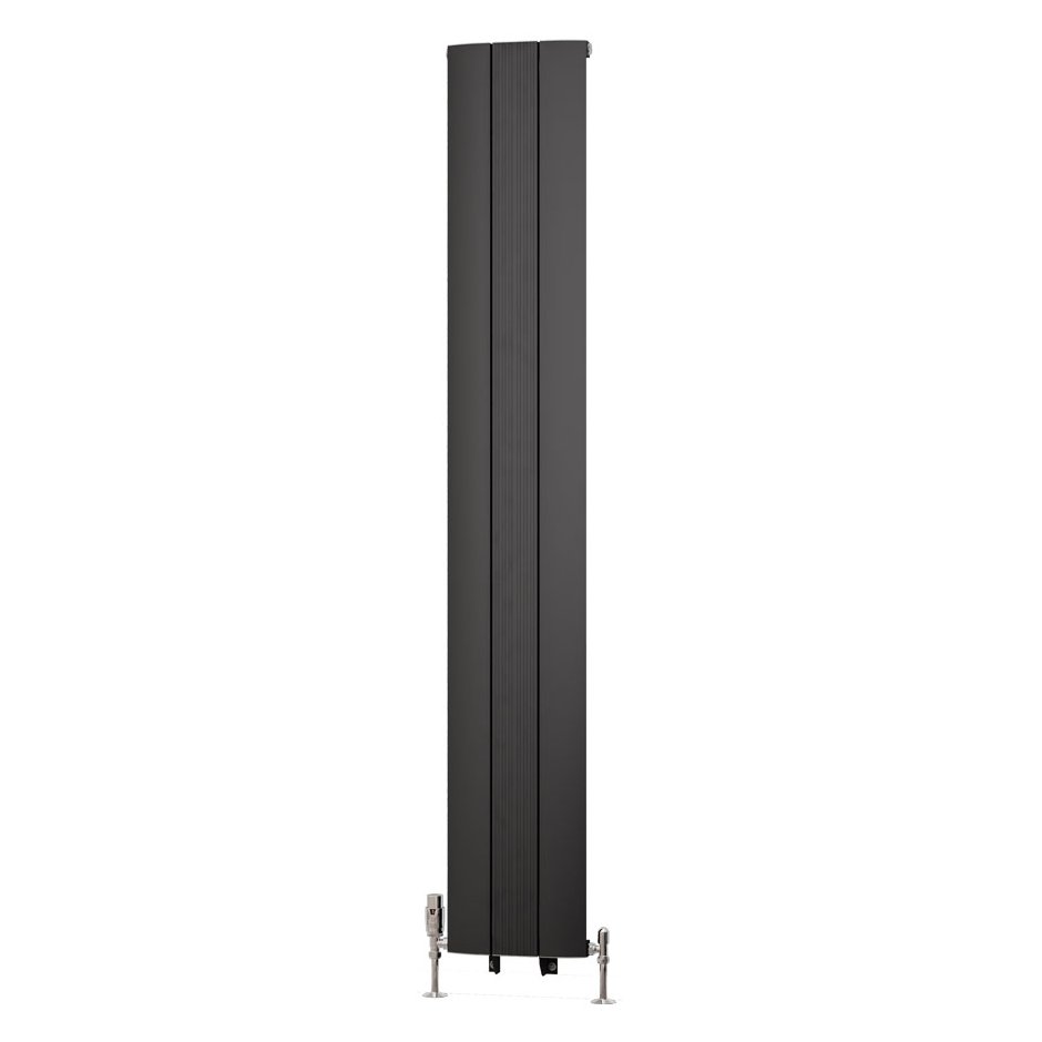 Trent 1800 x 280 Aluminium Radiator Matt Anthracite