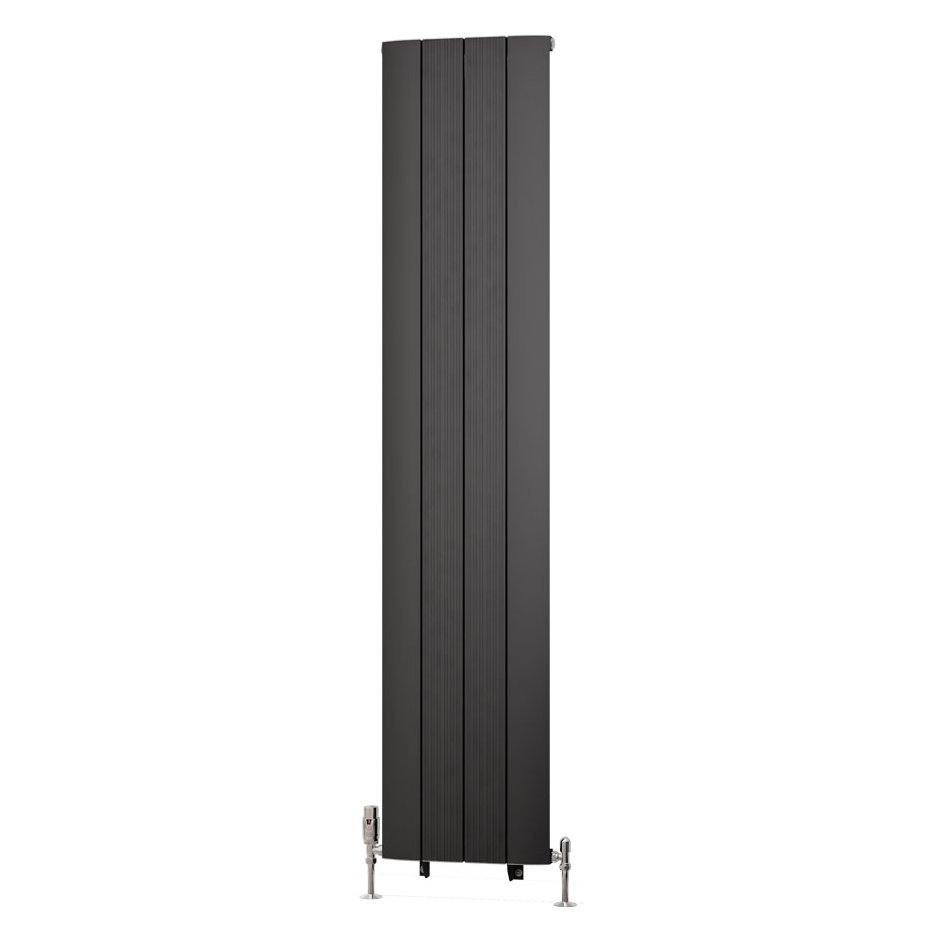 Trent 1800 x 375 Aluminium Radiator Matt Anthracite