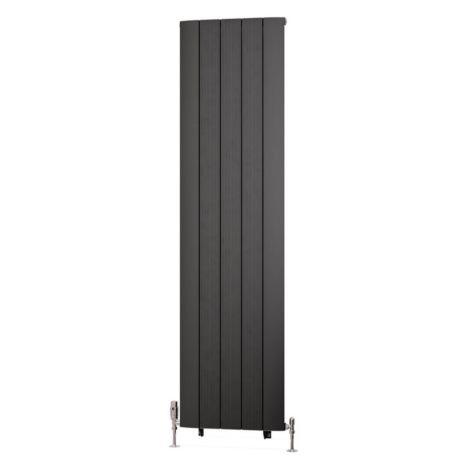 Trent 1800 x 470 Aluminium Radiator Matt Anthracite