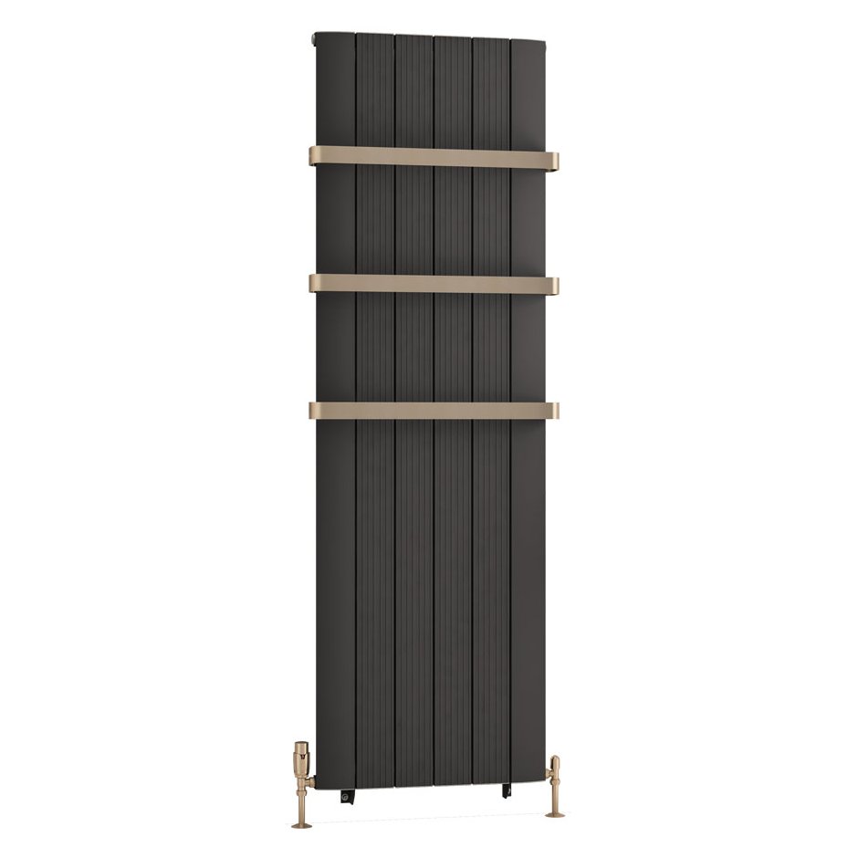 Trent 1800 x 565 Aluminium Radiator Matt Anthracite