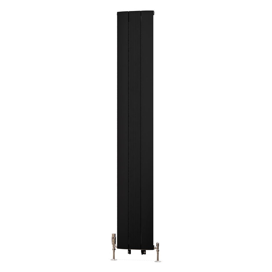 Trent 1800 x 280 Aluminium Radiator Matt Black