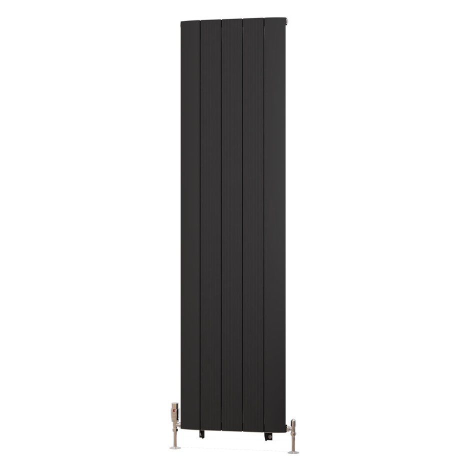 Trent 1800 x 470 Aluminium Radiator Matt Black