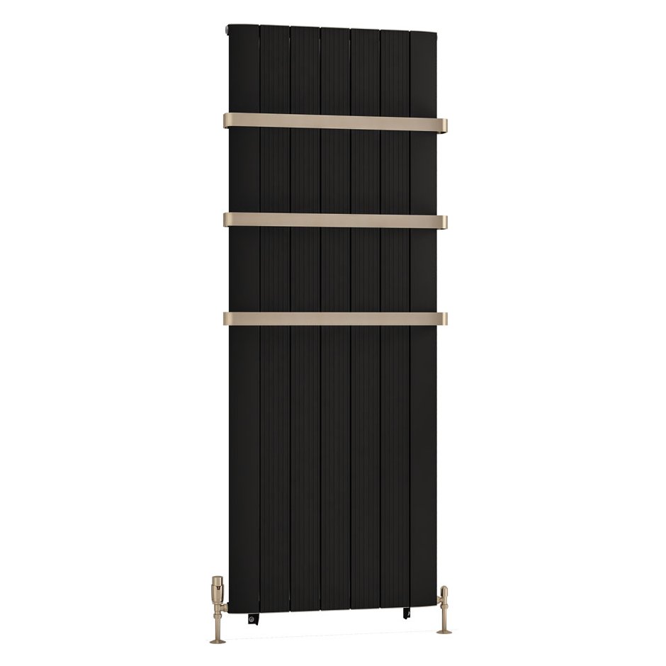 Trent 1800 x 660 Aluminium Radiator Matt Black
