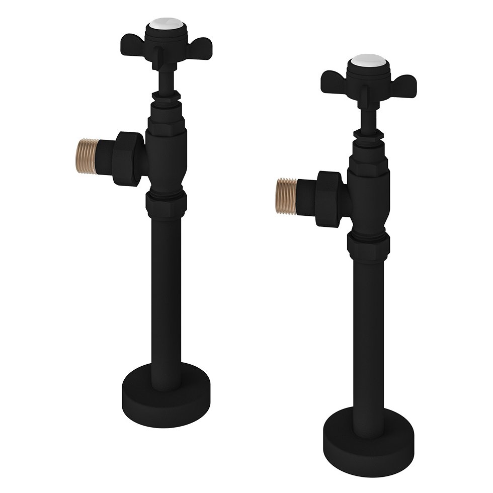 Pair of Traditional Rad Valves + Tails Matt Black