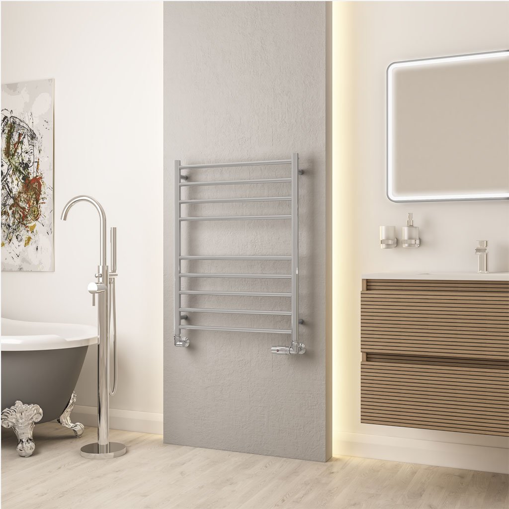 Violla II 790 x 600 Stainless Steel Towel Rail - Mirror Polished
