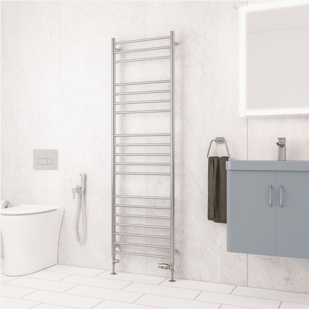 Violla II 1630 x 500 Stainless Steel Towel Rail - Brushed
