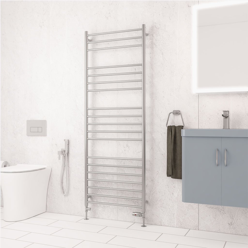 Violla II 1630 x 600 Stainless Steel Towel Rail - Brushed