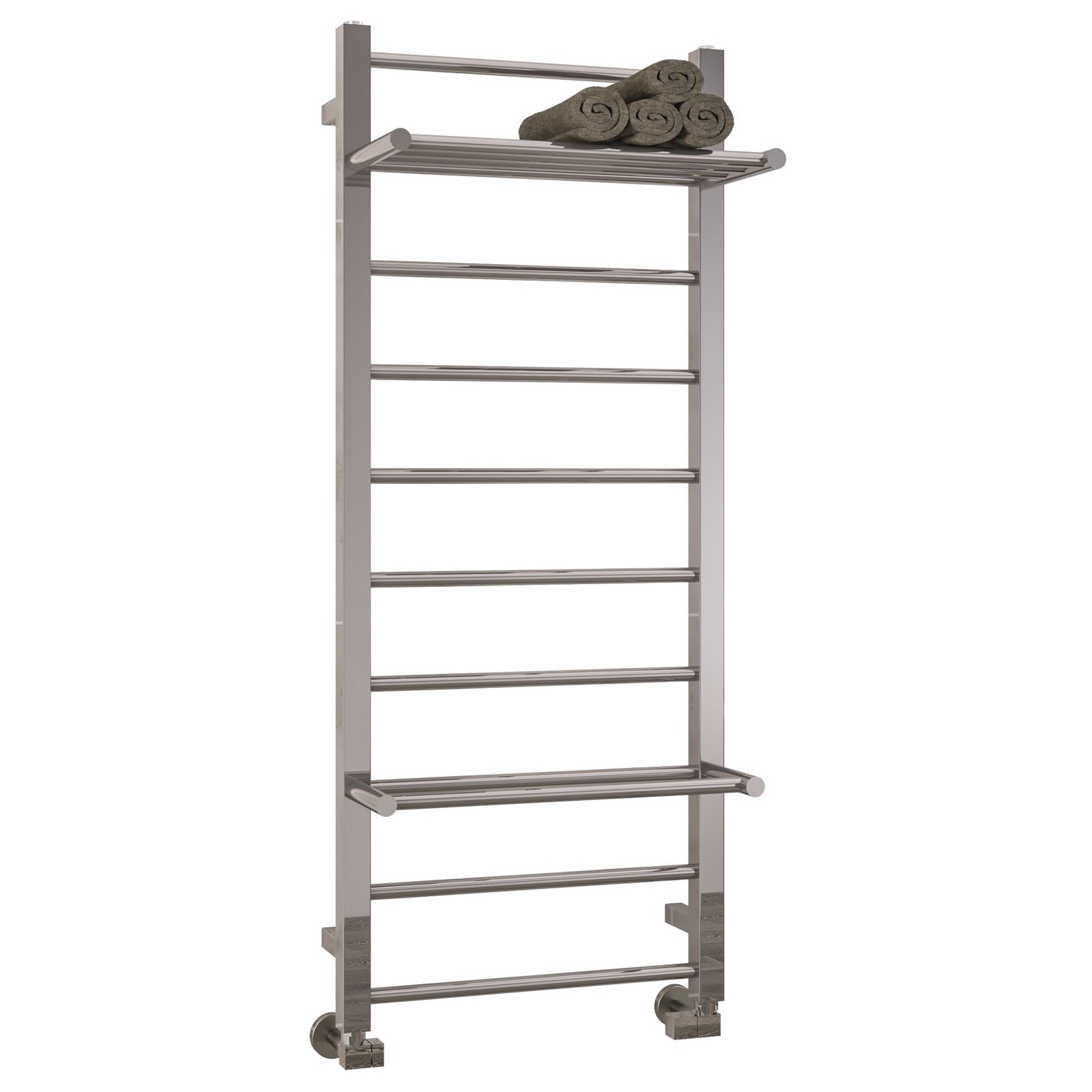 Velino Stainless Steel Towel Rail 1200 x 500 - Mirror Polished