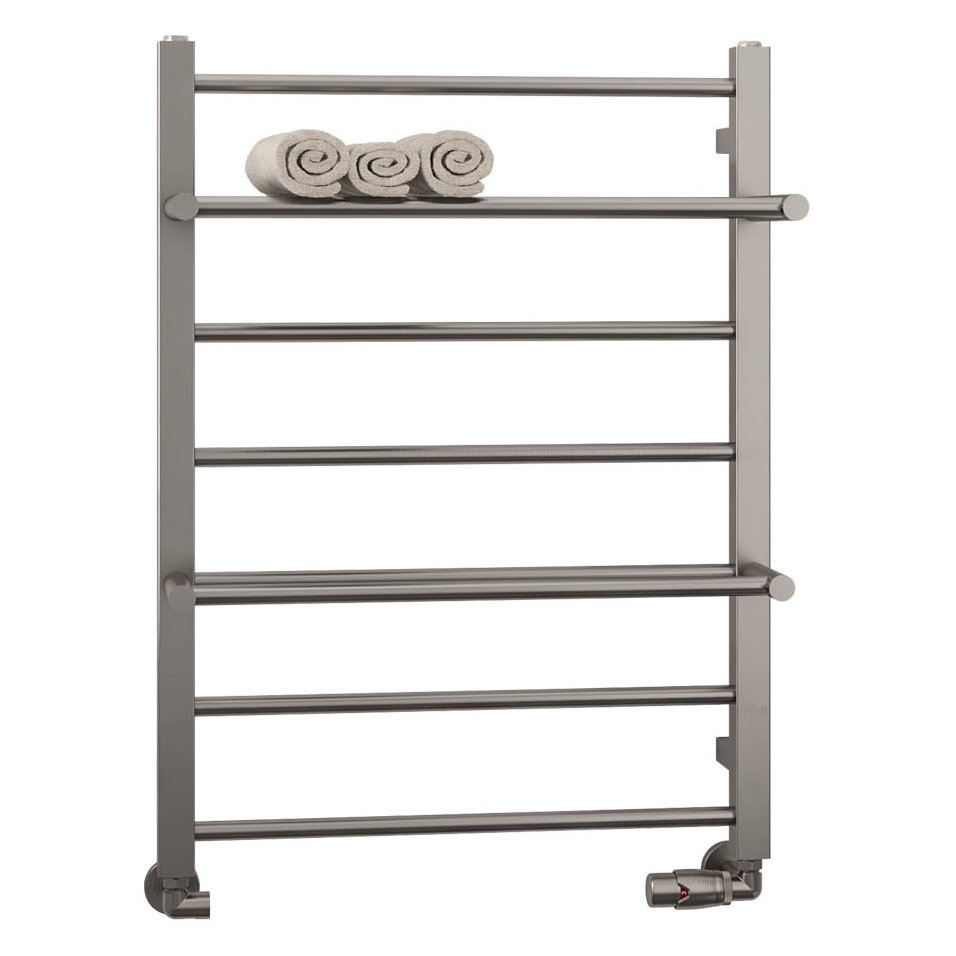 Velino Stainless Steel Towel Rail 800 x 600 - Brushed