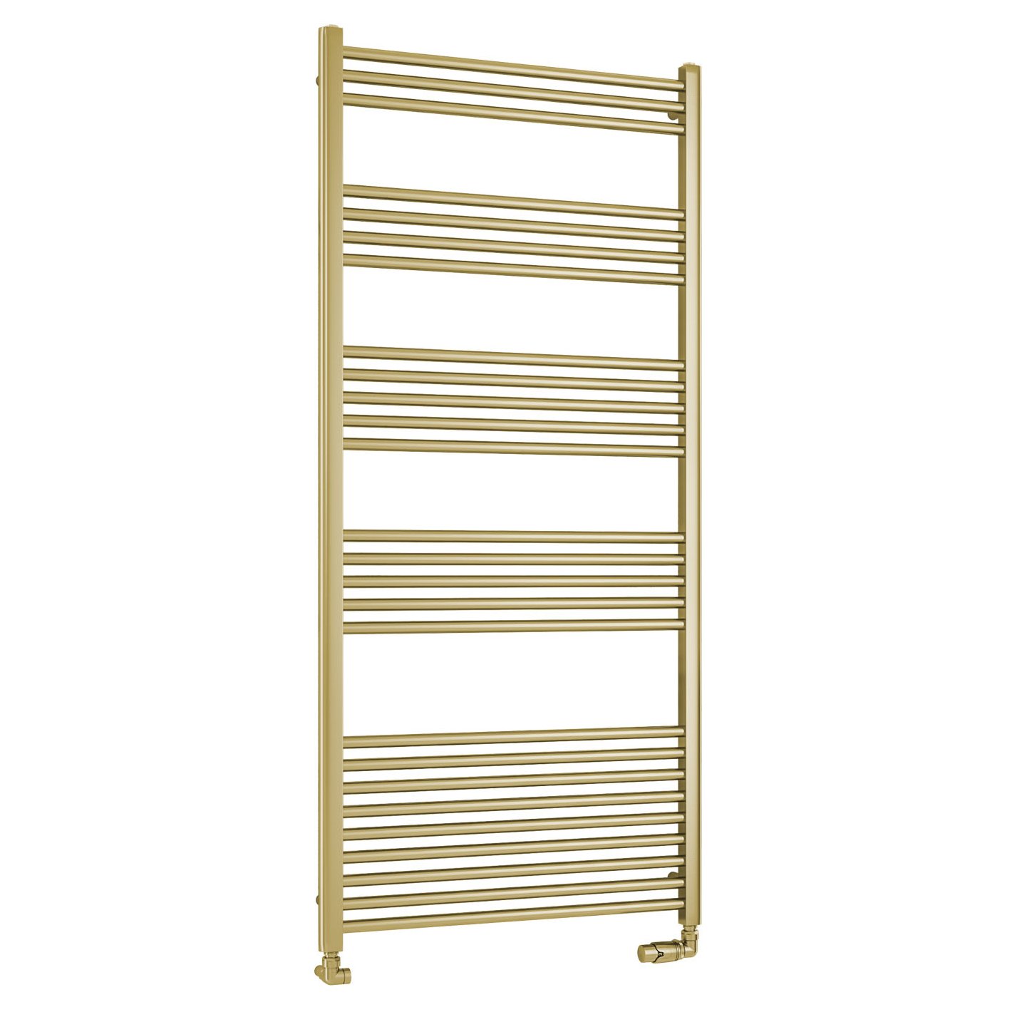 Wendover Straight Multirail 1600 x 750 - Brushed Brass