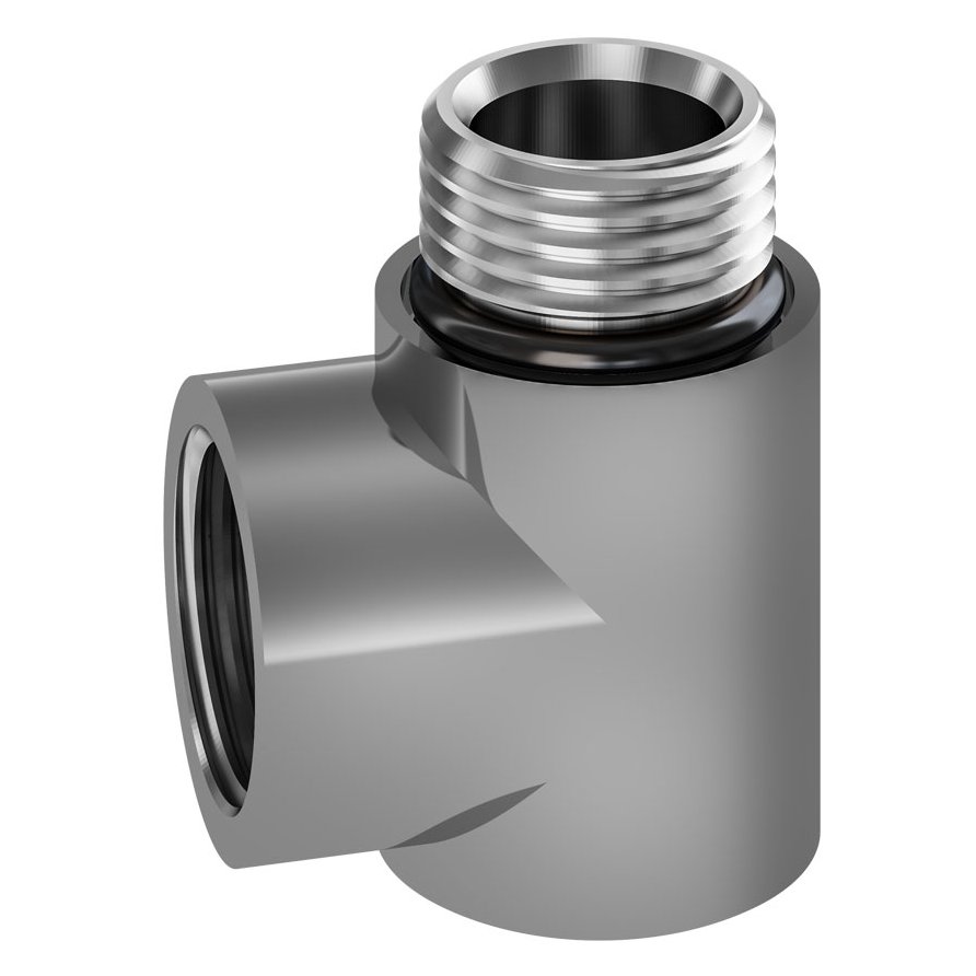 Dual Fuel Elbow Chrome