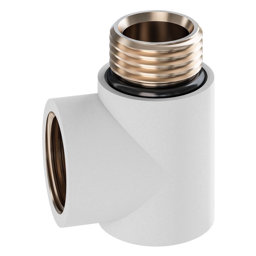 Dual Fuel Elbow Matt White