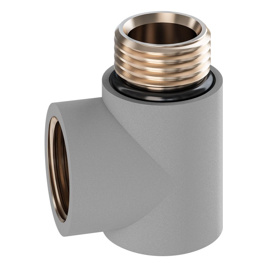 Dual Fuel Elbow Matt Grey