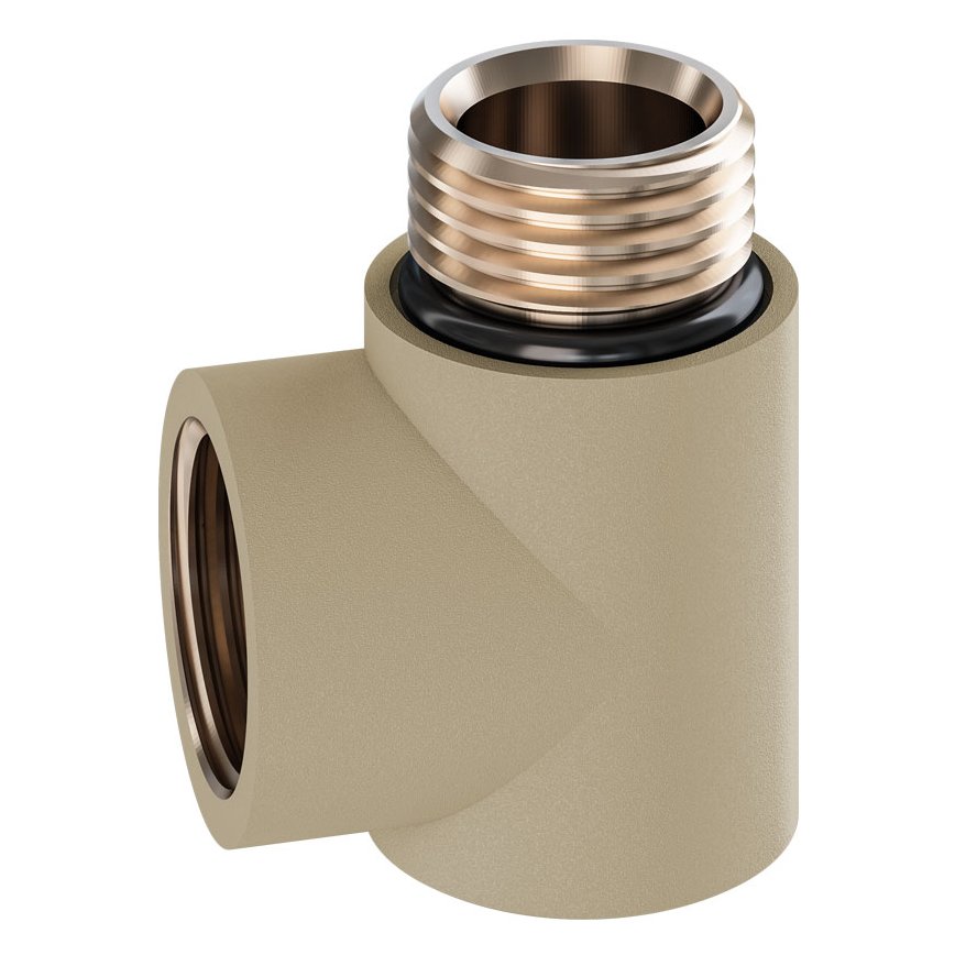 Dual Fuel Elbow Matt Cappuccino