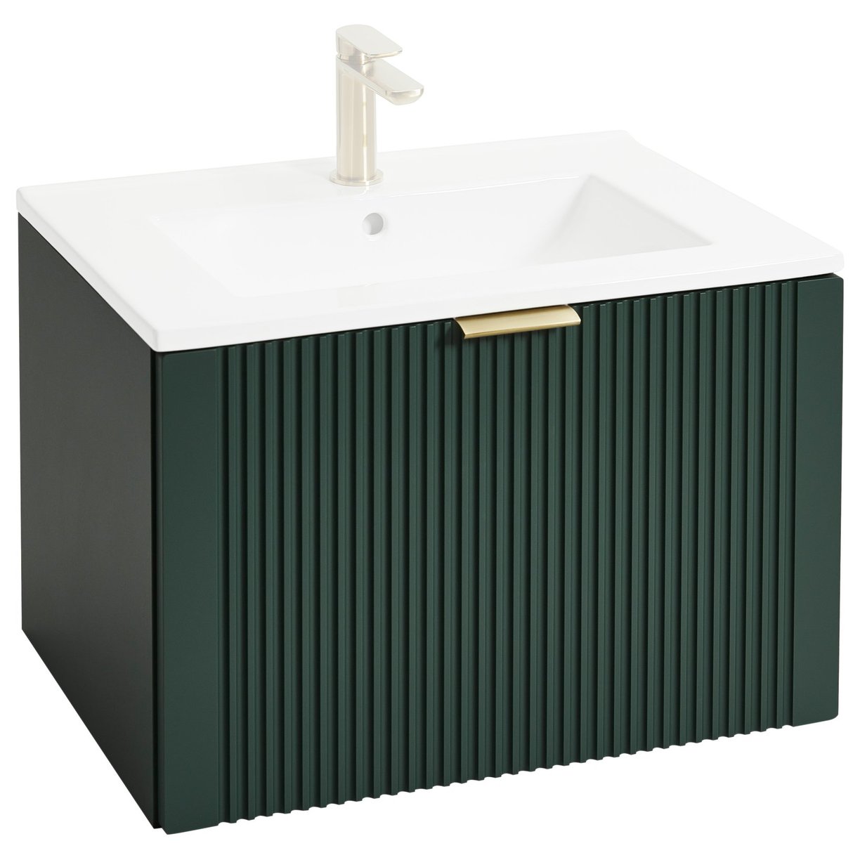 Tyndrum 600mm WH Single Drawer Unit - Forest Green