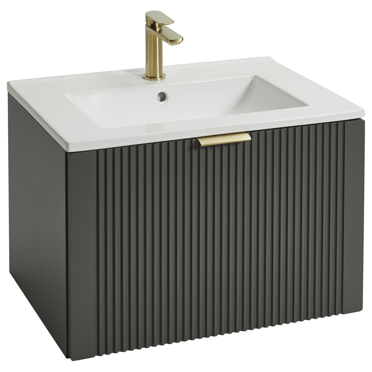 Tyndrum 600 Wall Hung Vanity Unit with Ceramic Basin