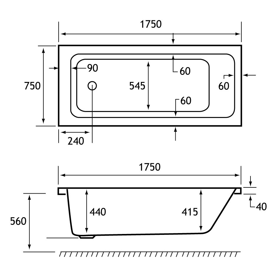 Portland SE 1750x750 (440) 5mm