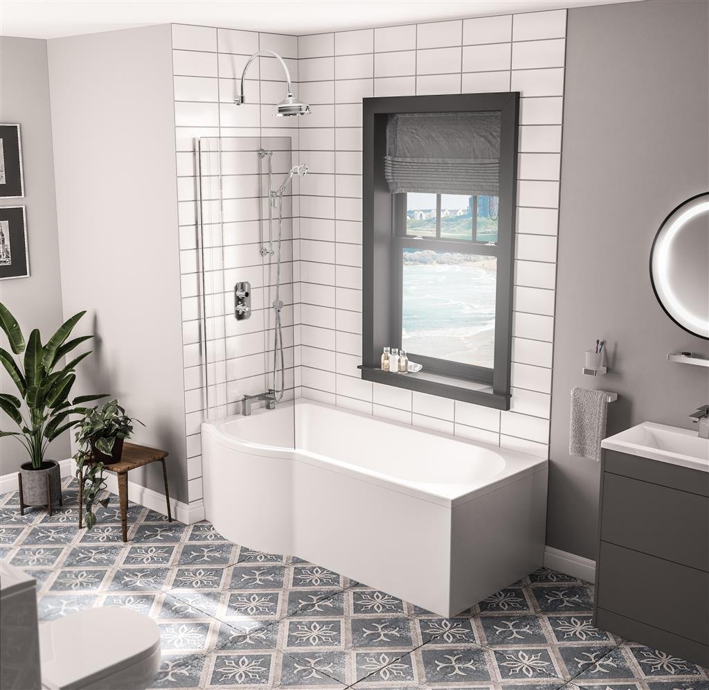 Portland P-Shape 1700x850x750 LH Beauforte