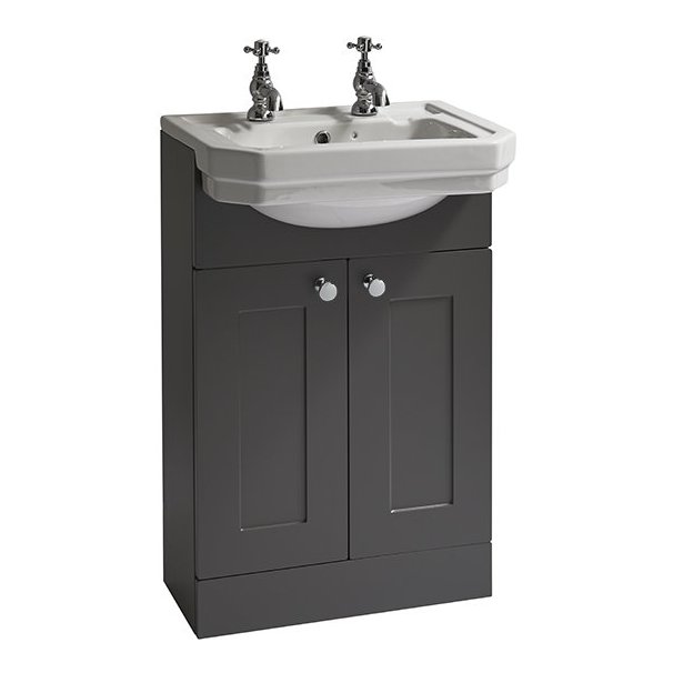 Dunbar Floor Standing Vanity Unit with Semi-Recessed Basin