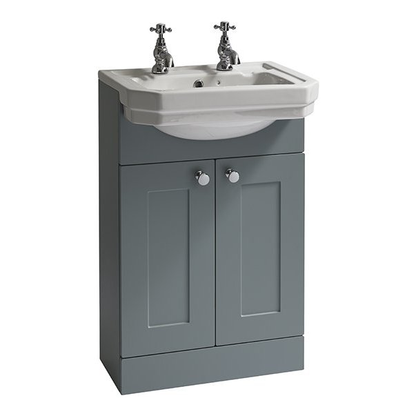 Dunbar Floor Standing Vanity Unit with Semi-Recessed Basin