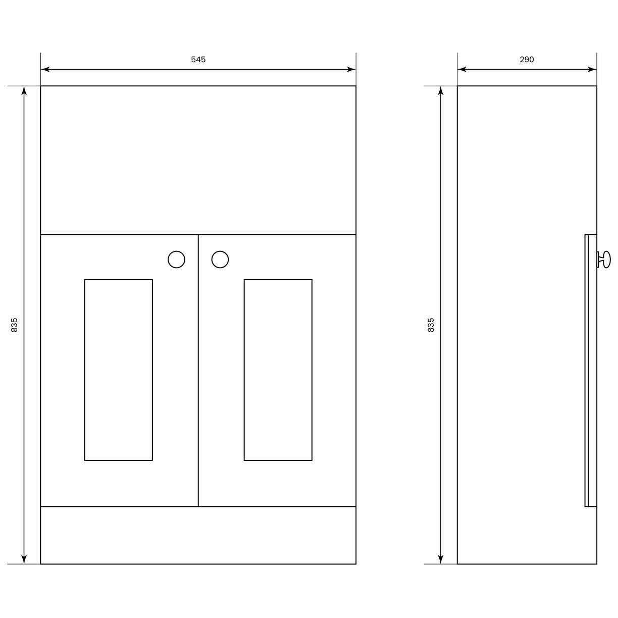 Dunbar Semi Recessed Basin Unit Fern Green
