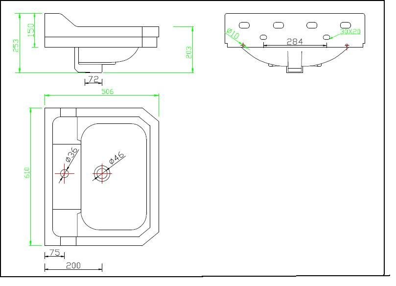Dunbar 610mm 1TH Washbasin