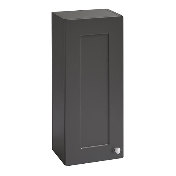 Dunbar Wall Mounted Bathroom Storage Unit Ash Grey