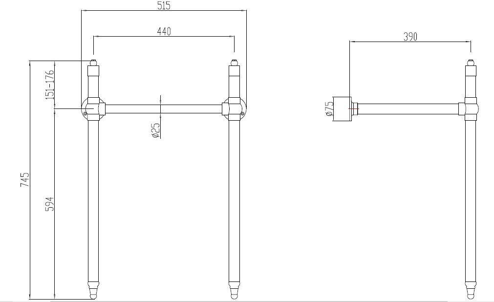 Dunbar 610 Basin Stand CP