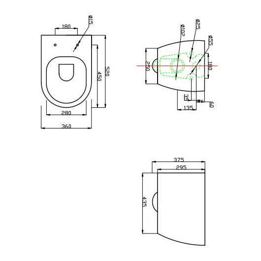 Jura Wall Hung WC & Soft Close Seat
