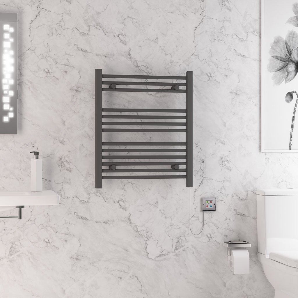 Biava Dry Element Towel Rail 700x600mm Anthracite