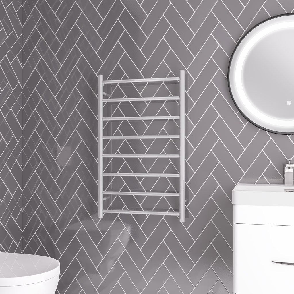 Emsbury Dry Element Towel Rail 800 x 500 - Polished