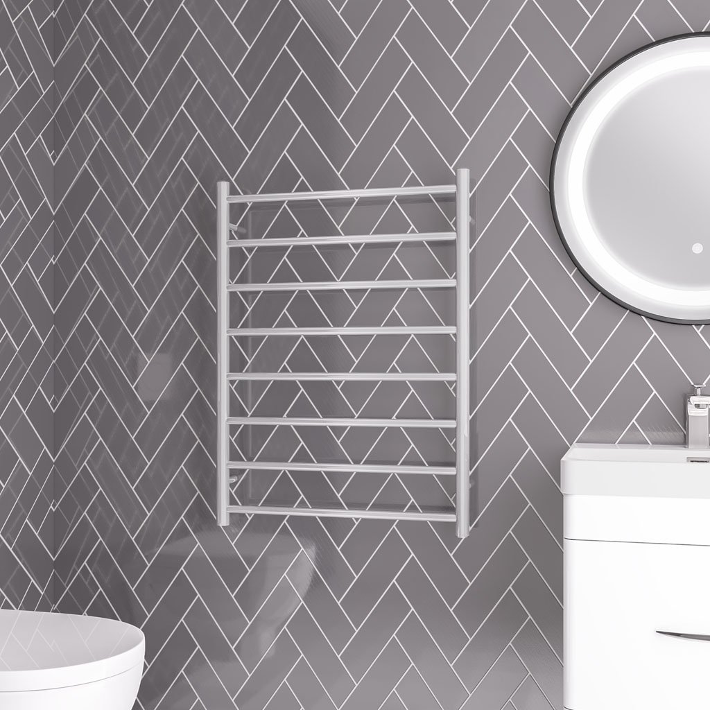 Emsbury Dry Element Towel Rail 800 x 600 - Polished