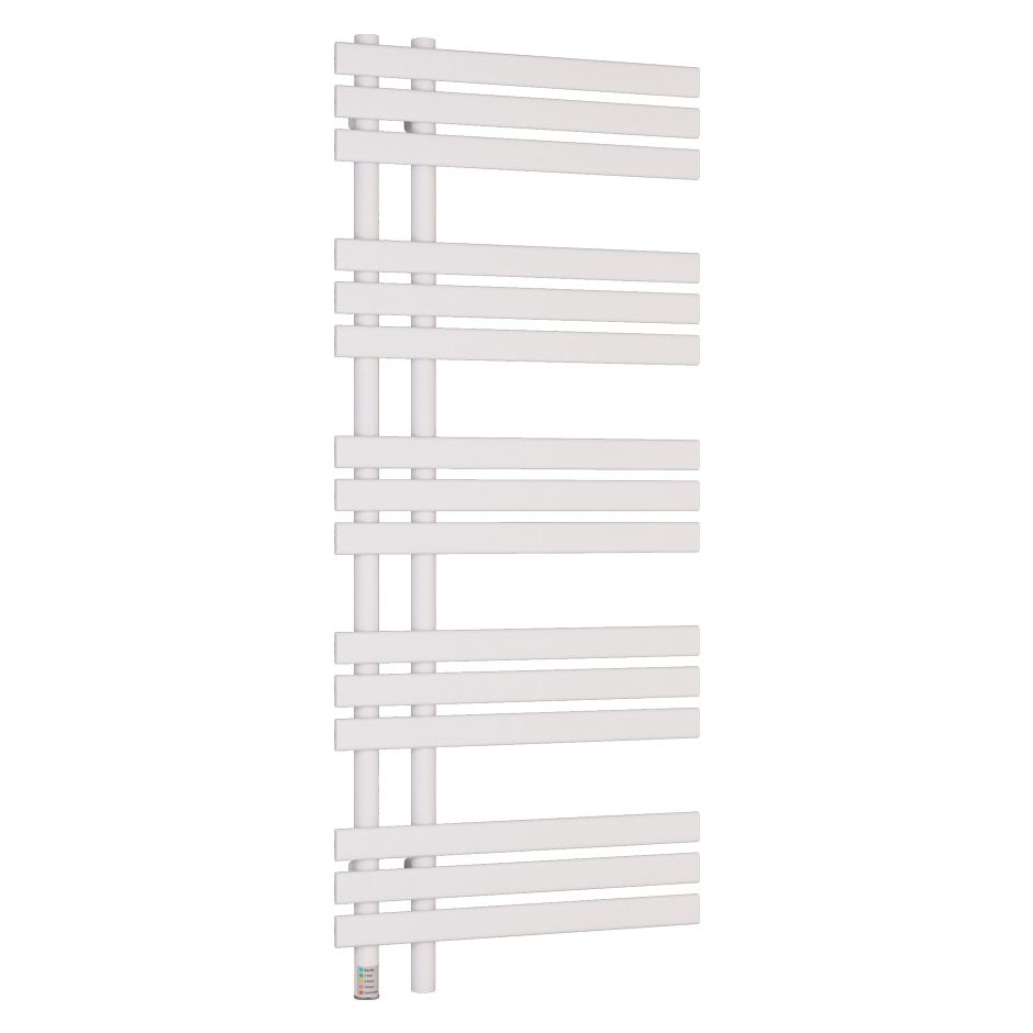 Loddon Dry Element Towel Rail 1200 x 500 - Matt White
