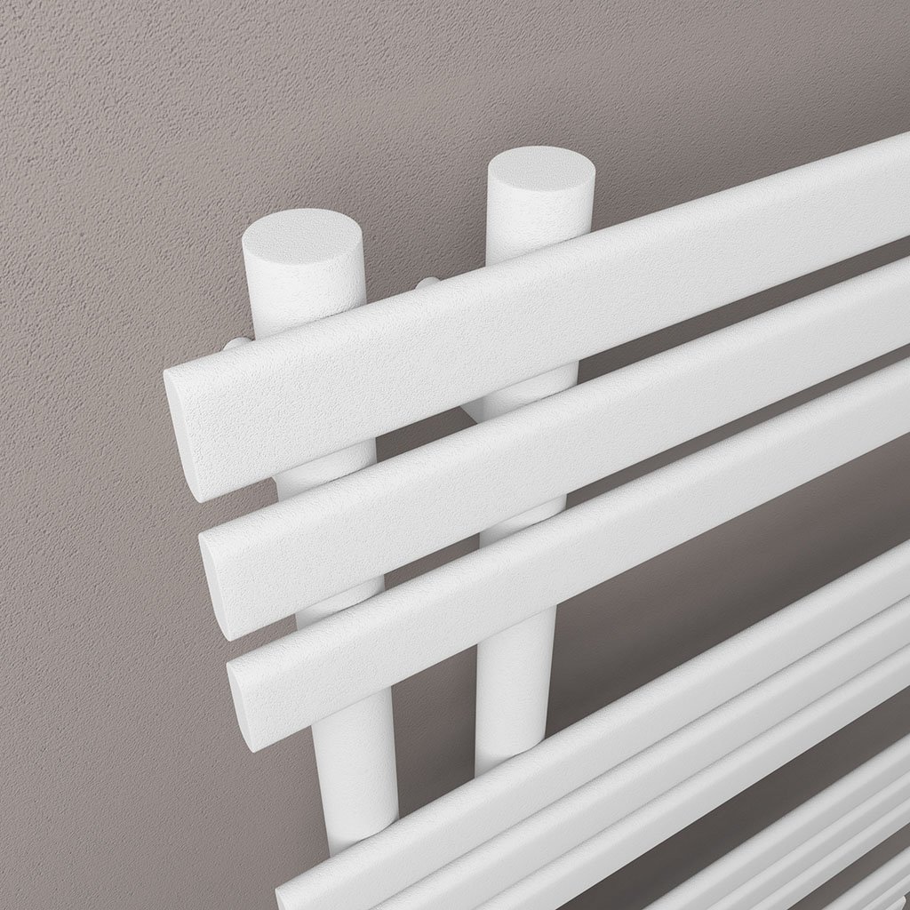 Loddon Dry Element Towel Rail 1200 x 600 - Matt White