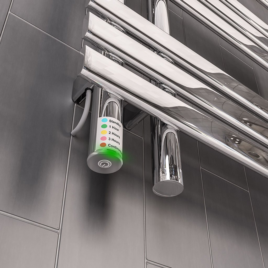 Loddon Dry Element Towel Rail 1200 x 600 - Chrome