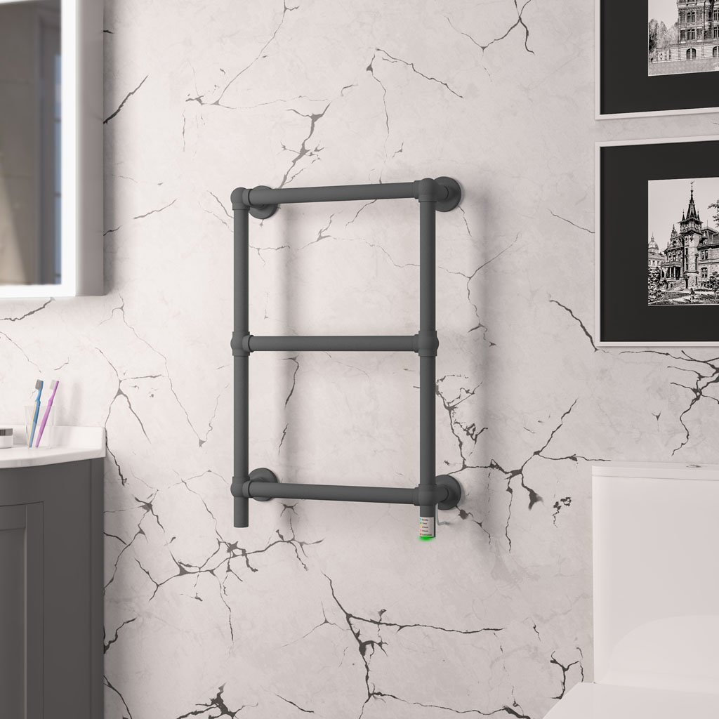 Kennet Dry Element Towel Rail 700 x 500 - Matt Anthracite