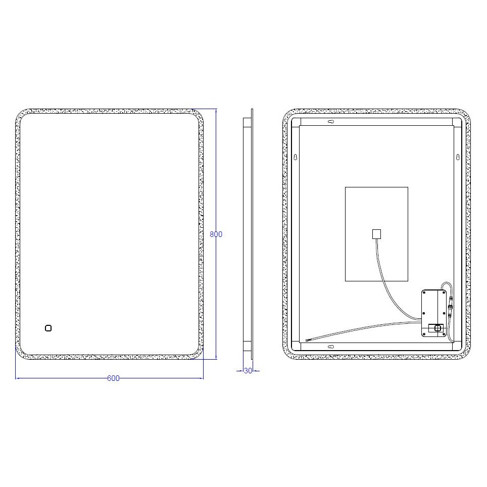 Corran LED Mirror 800 x 600mm