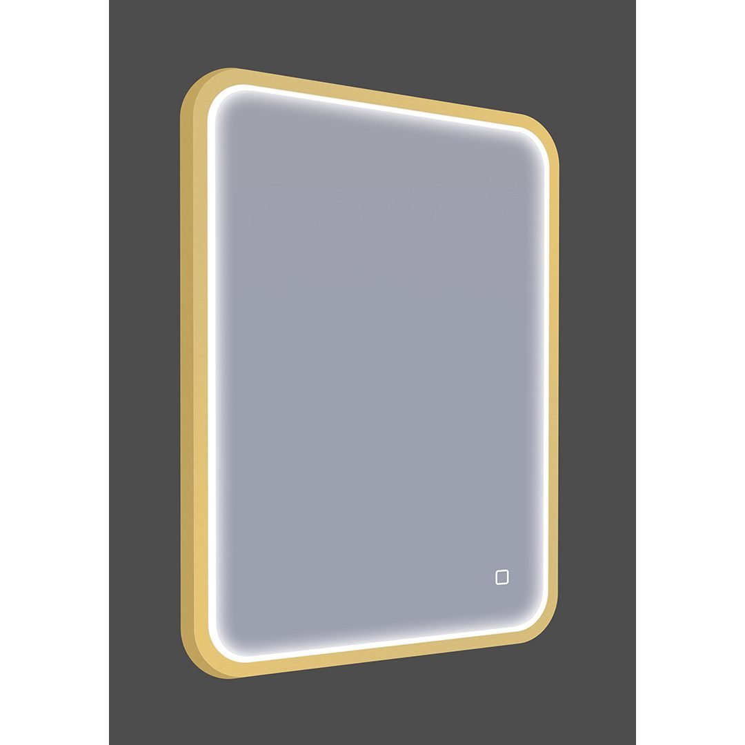 Letham Brushed Brass 500 x 700mm LED Mirror
