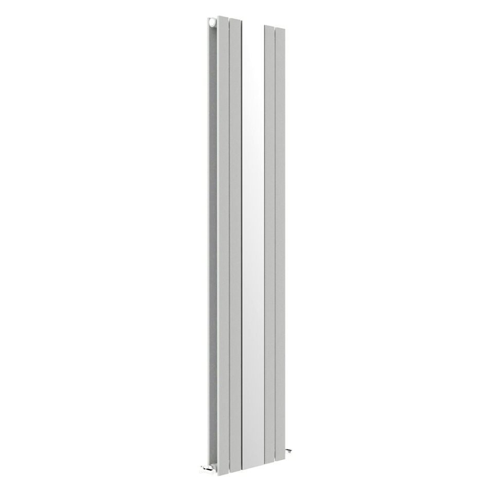 Appin 1800 x 381mm Designer Radiator Light Grey With Mirror