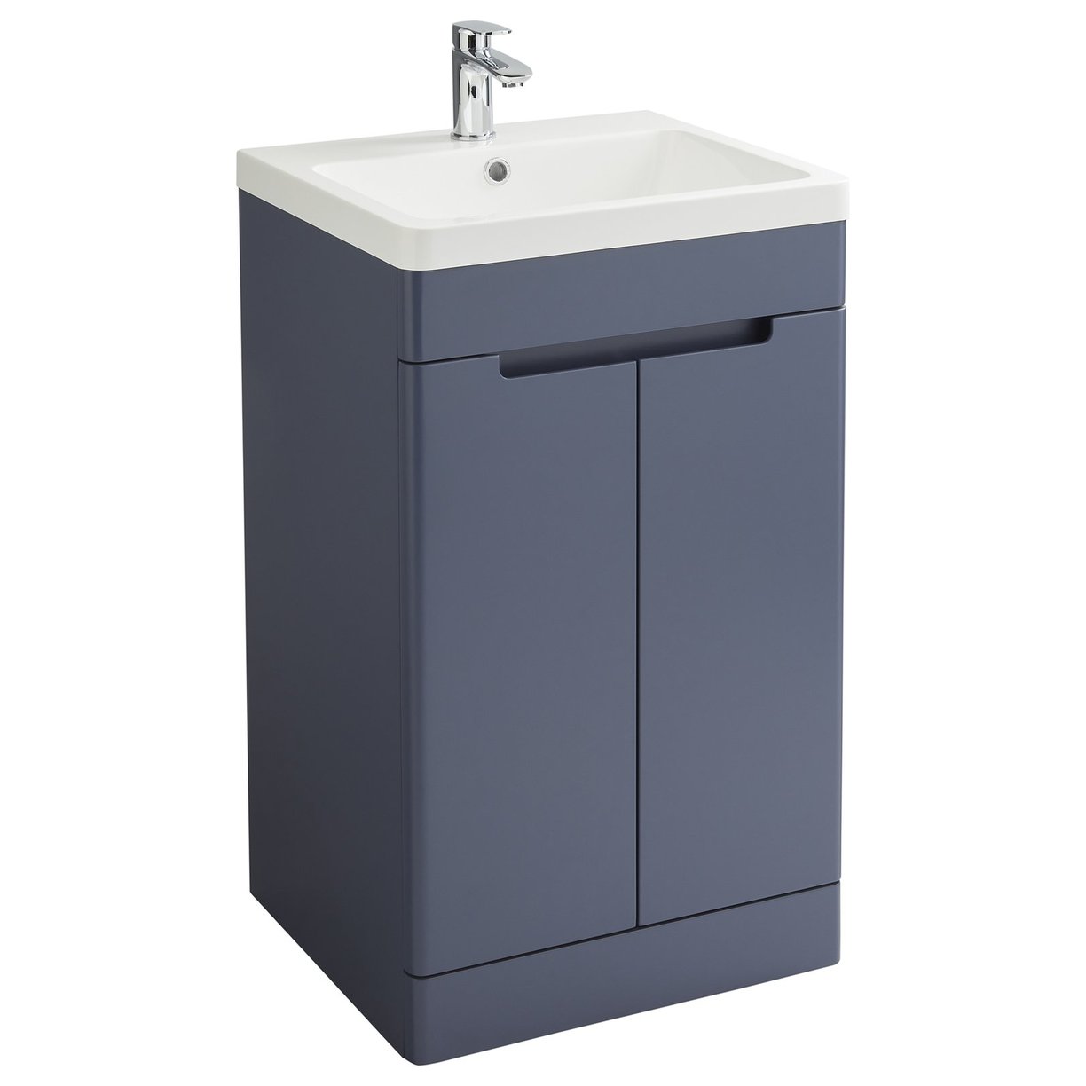 Selkirk 500 Floor Standing 2-Door Vanity Unit with Ceramic Basin