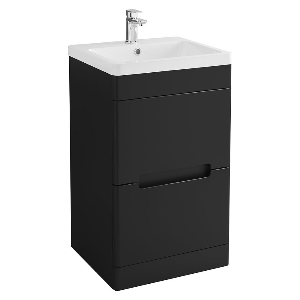 Selkirk 500 Floor Standing 2-Drawer Vanity Unit with Ceramic Basin