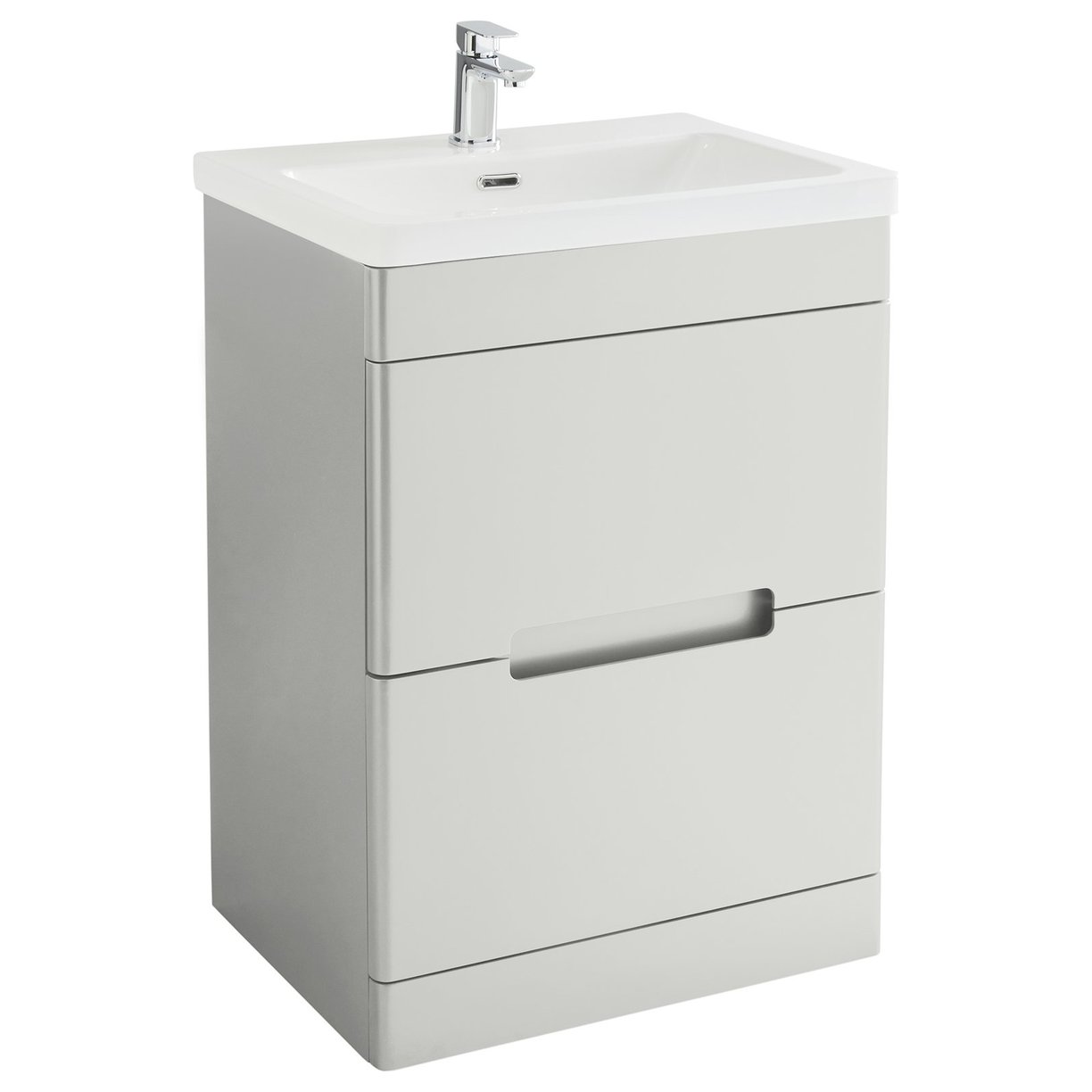 Selkirk 600 Floor Standing 2-Drawer Vanity Unit with Armastone Basin