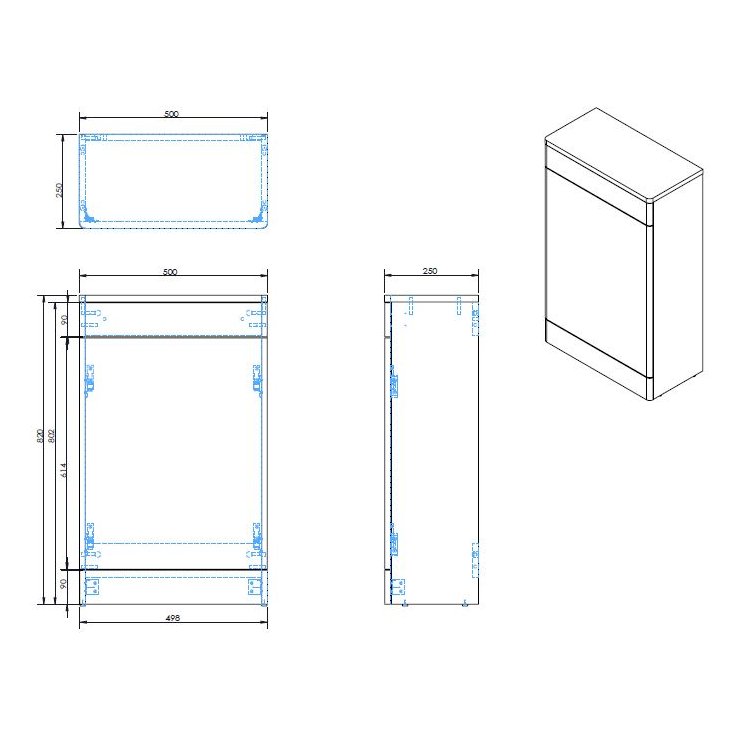 Selkirk BTW WC Unit White