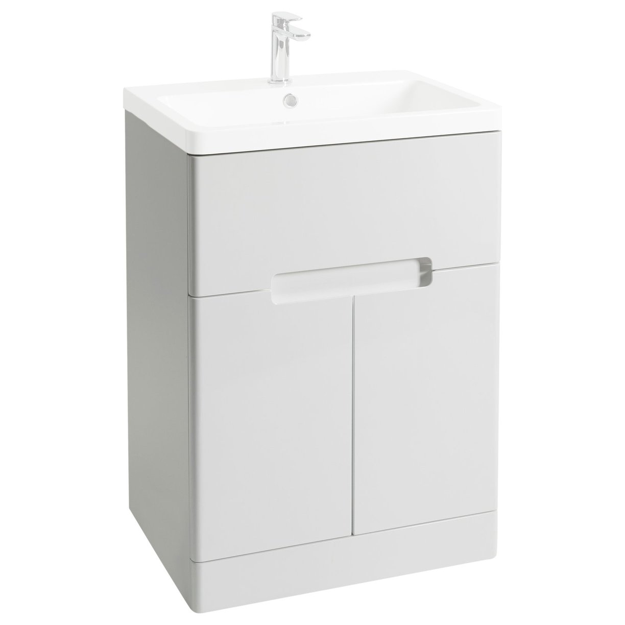Selkirk 600mm FS 2 Door 1 Drawer White