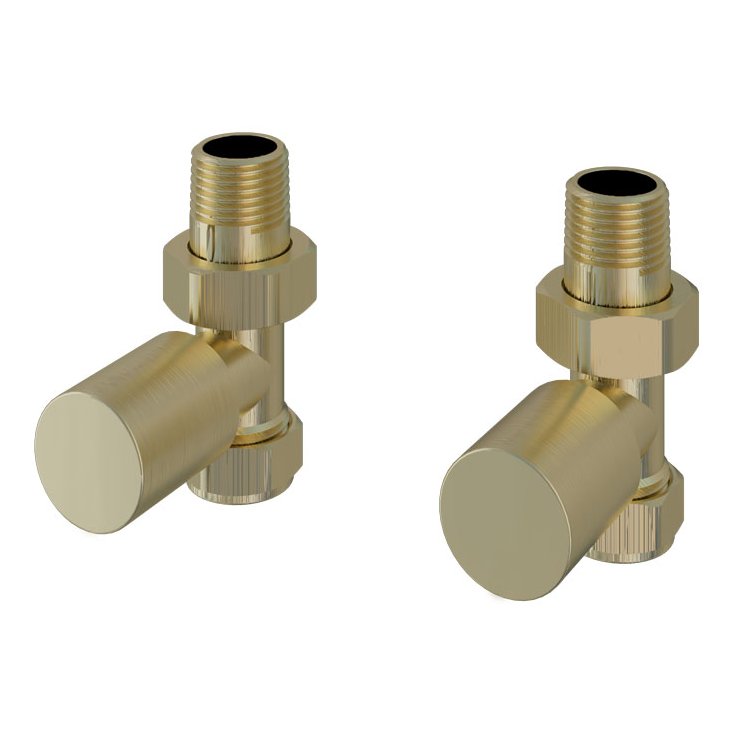 Straight Radiator Valves (pair)