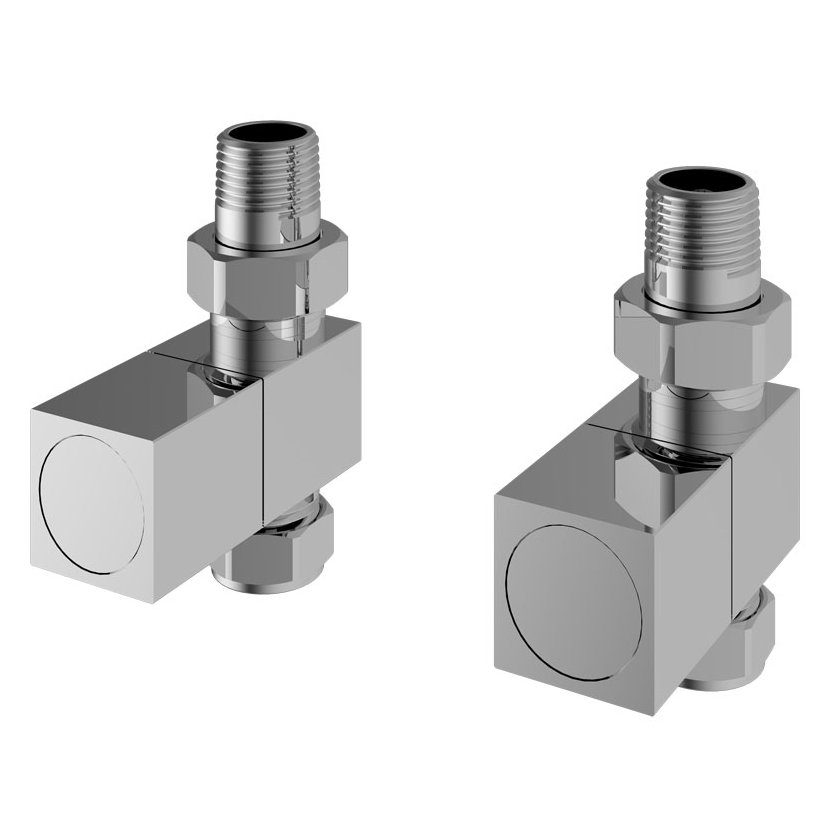 Straight Square Radiator Valves (pair)