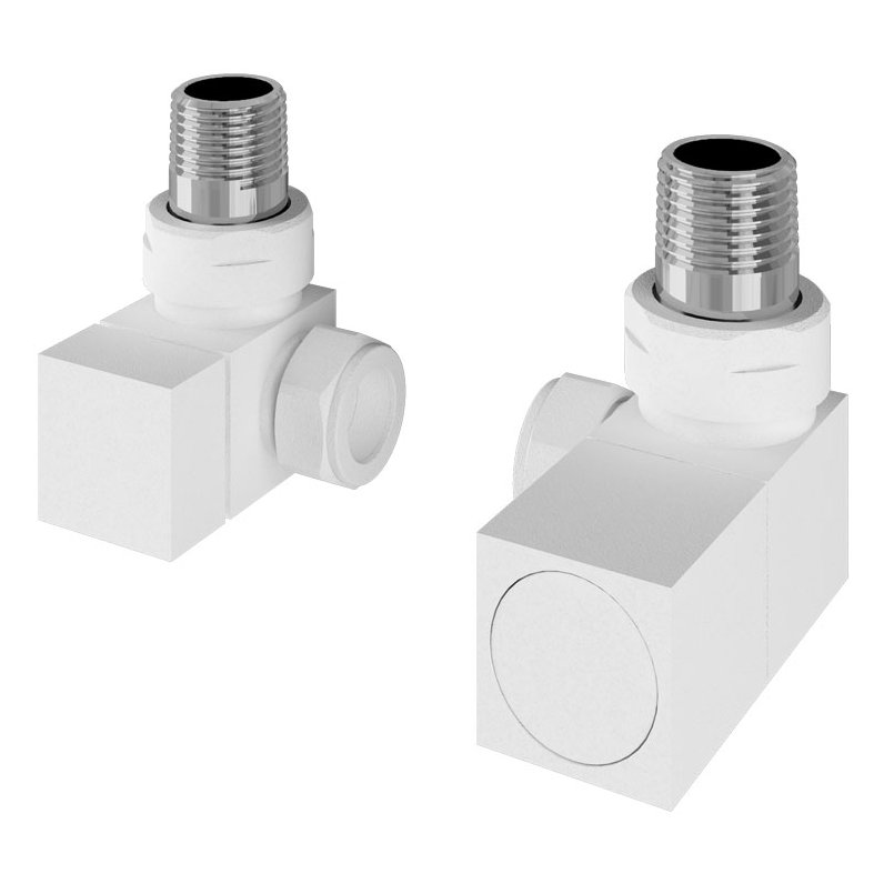 Corner Square Radiator Valves (pair)