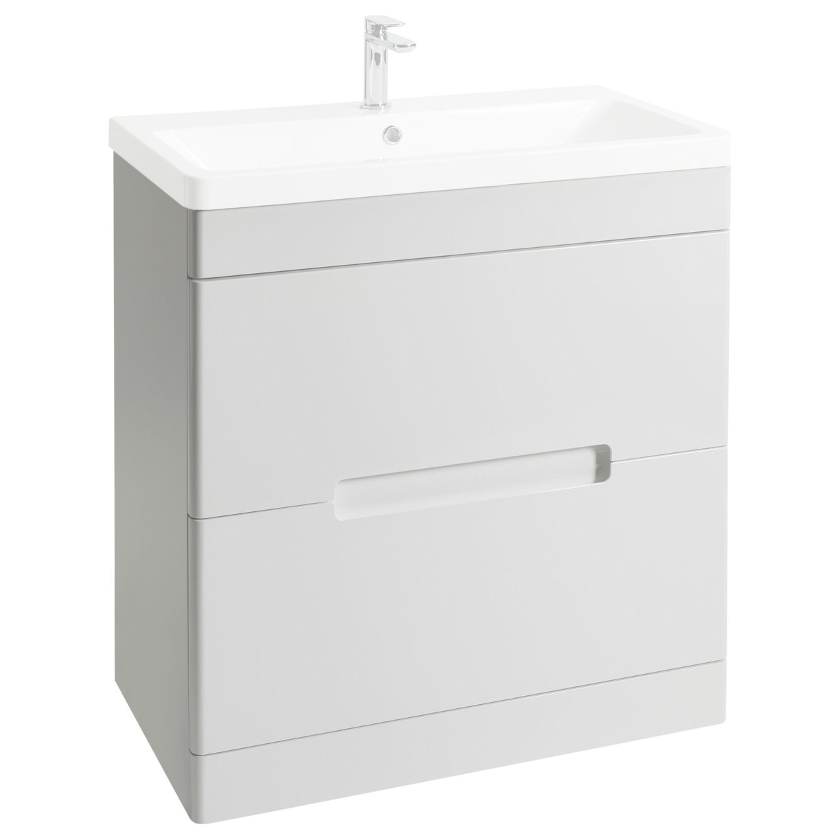Selkirk 800mm FS 2 Drawer White