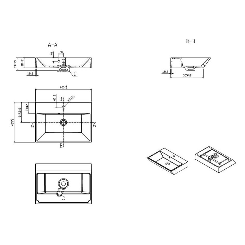 Jura 600mm Resin Bowl Slope