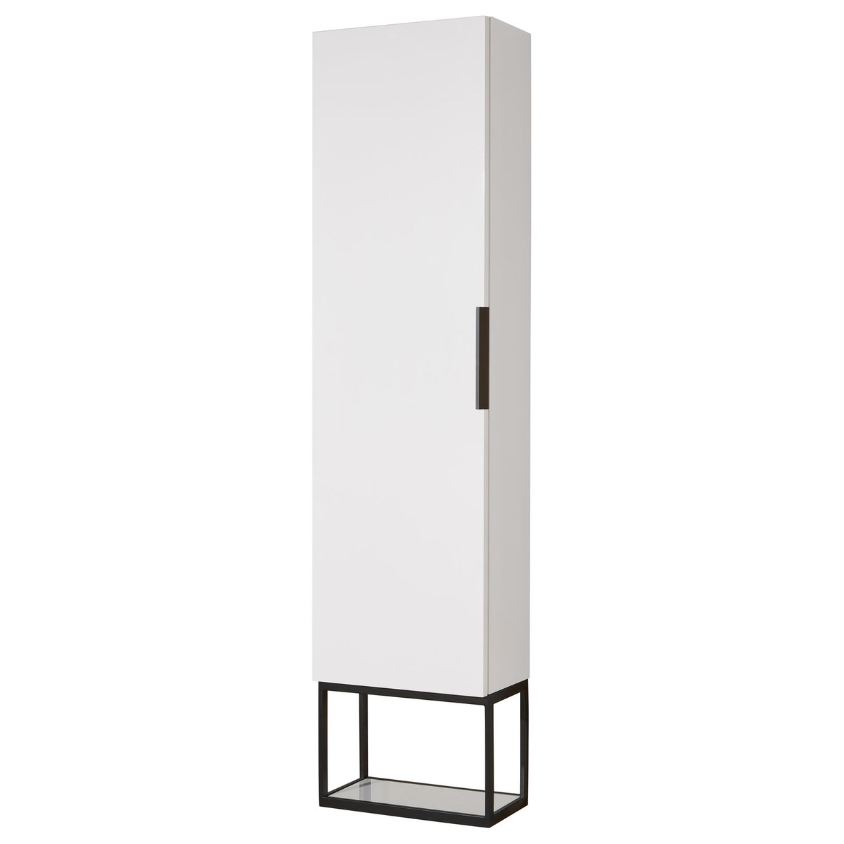 Ulva 1400mm Tallboy White Unit/Blk SS Frame